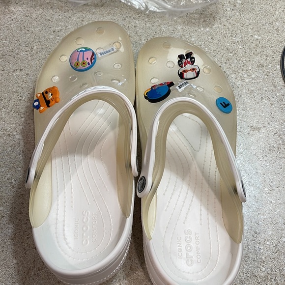 White translucent crocs - Picture 2 of 3